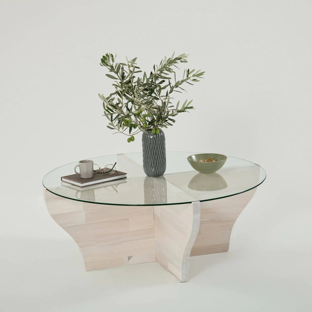 Califfi, Tavolino da Salotto Portariviste, 92x92x36h cm Bianco