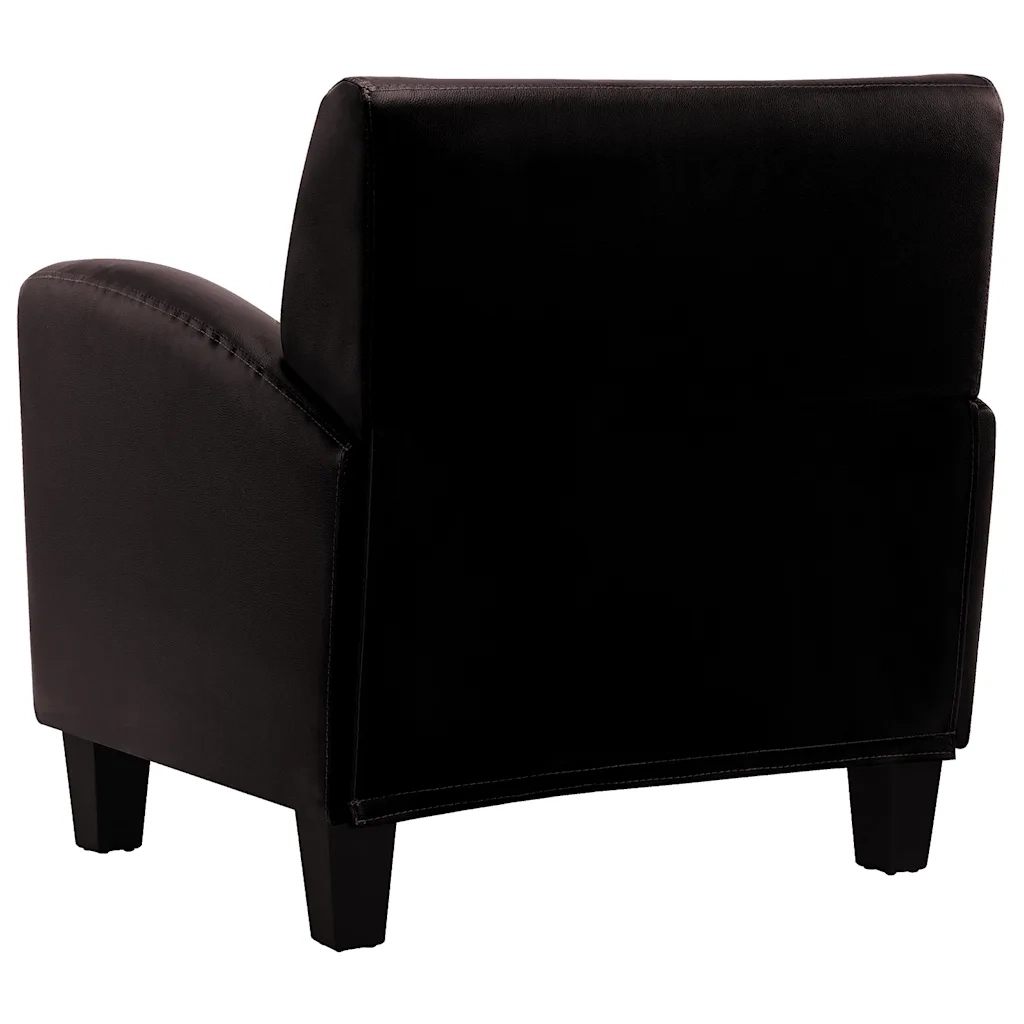 Poltrona | Sedia Relax Marrone Scuro in Similpelle