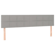 Testiera | Testata Grigio Chiaro 160x5x78/88 cm in Tessuto