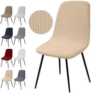 Set di 4 Hoesi per Sedie, Hoesi per Sedie a Tela Jacquard, Hoesi per Sedie Universali, Hoesi per Sedie Rimovibili e Lavabili per Sala da Pranzo, Hotel, Bancone, Festa, Matrimonio, Decorazione di Festa (Y-Beige, Set di 4)