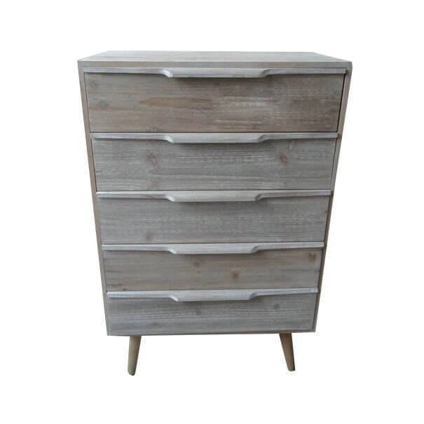 Mobiletto 5 cassetti in Legno cm 60x40x95 - EDWYN