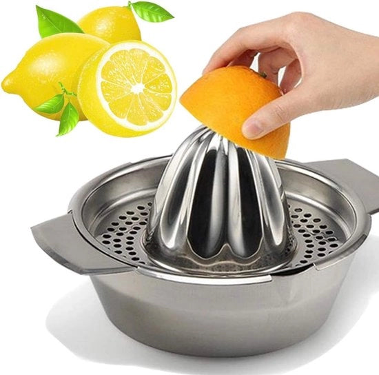 Citronzatore con contenitore, citronzatore in acciaio inossidabile, spremipera arancia, citronzatore in acciaio inossidabile