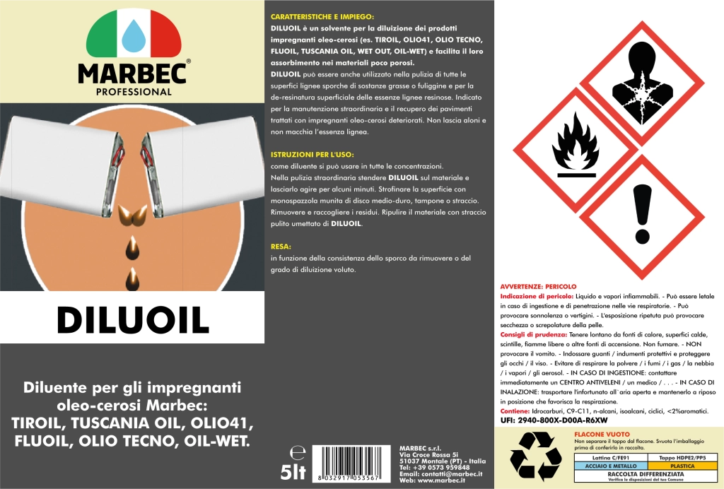 Diluente DILUOIL   5LTx4Pz