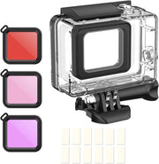 Scatola acqua profonda per sostituire filtri rossi - Guscio protettivo da immersione 60M - compatibile con Hero 7 Nero Hero 6 Hero 5 Hero 2018
