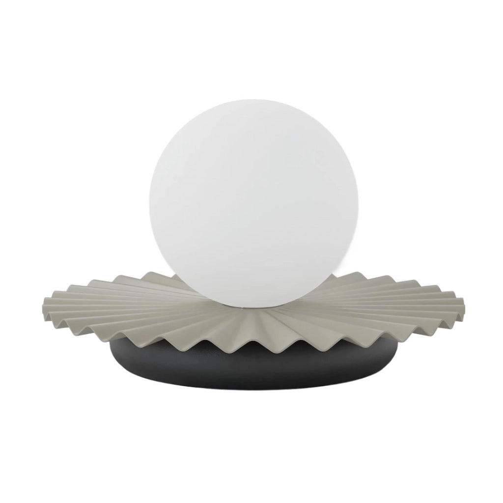 Lampada da tavolo UMBRA beige vetro ondulato 1xG9 Emibig