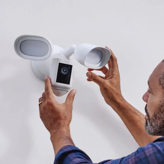 Telecamera di sorveglianza - RING - Spotlight Pro Wired - Bianco - EU
