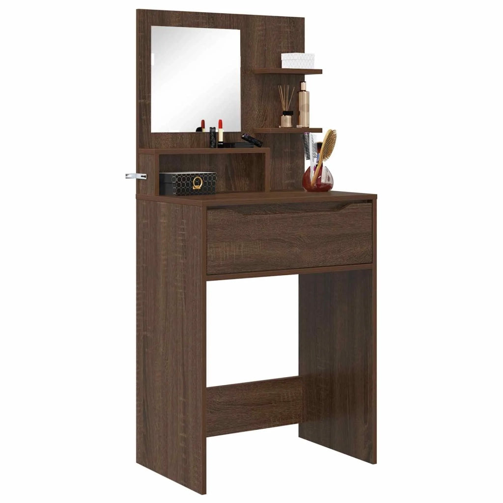 Tavoli da Trucco per Camera da Letto Rovere Marrone 889004