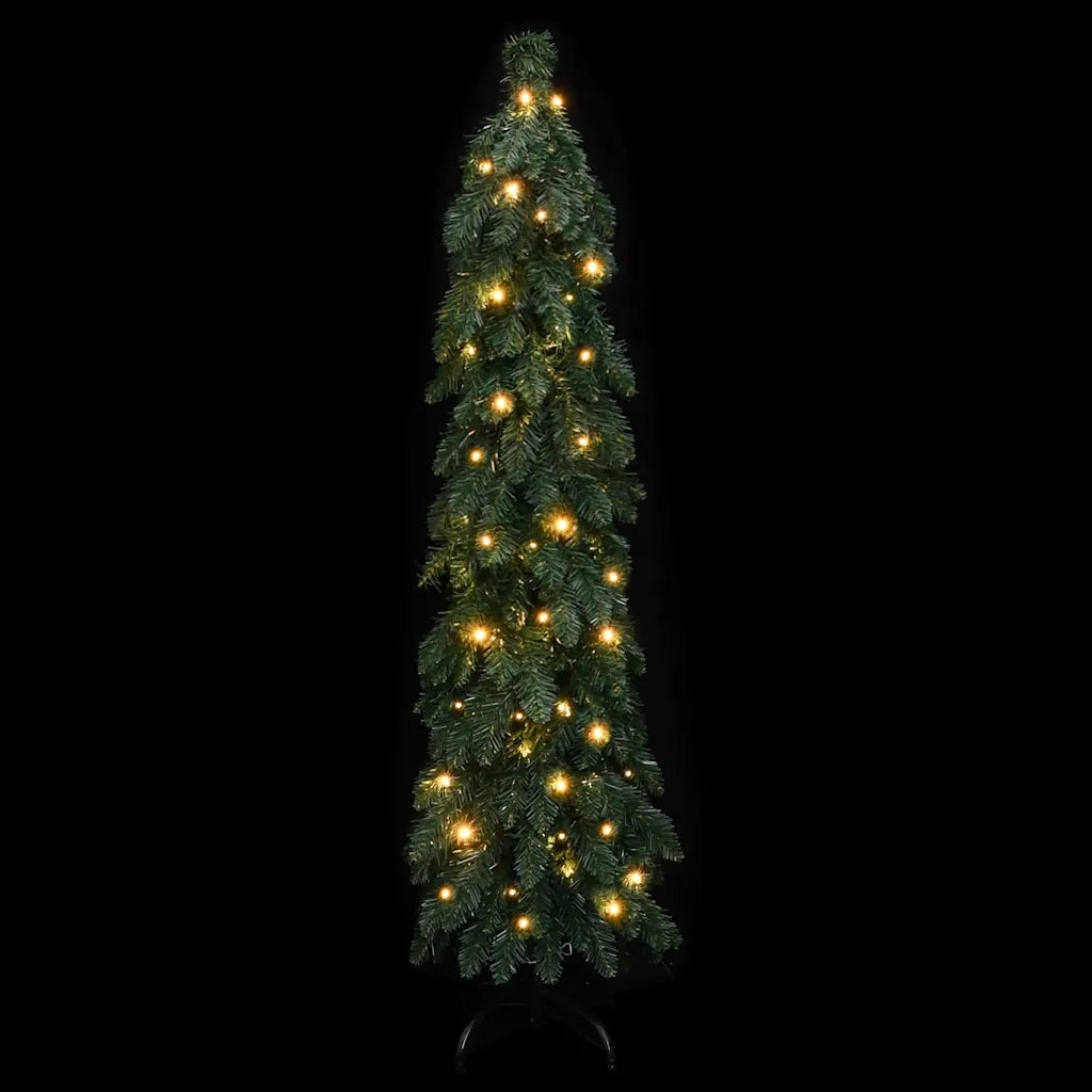 Albero di Natale | Decorazioni natalizie Artificiale Preilluminato con 60 LED 120 cm