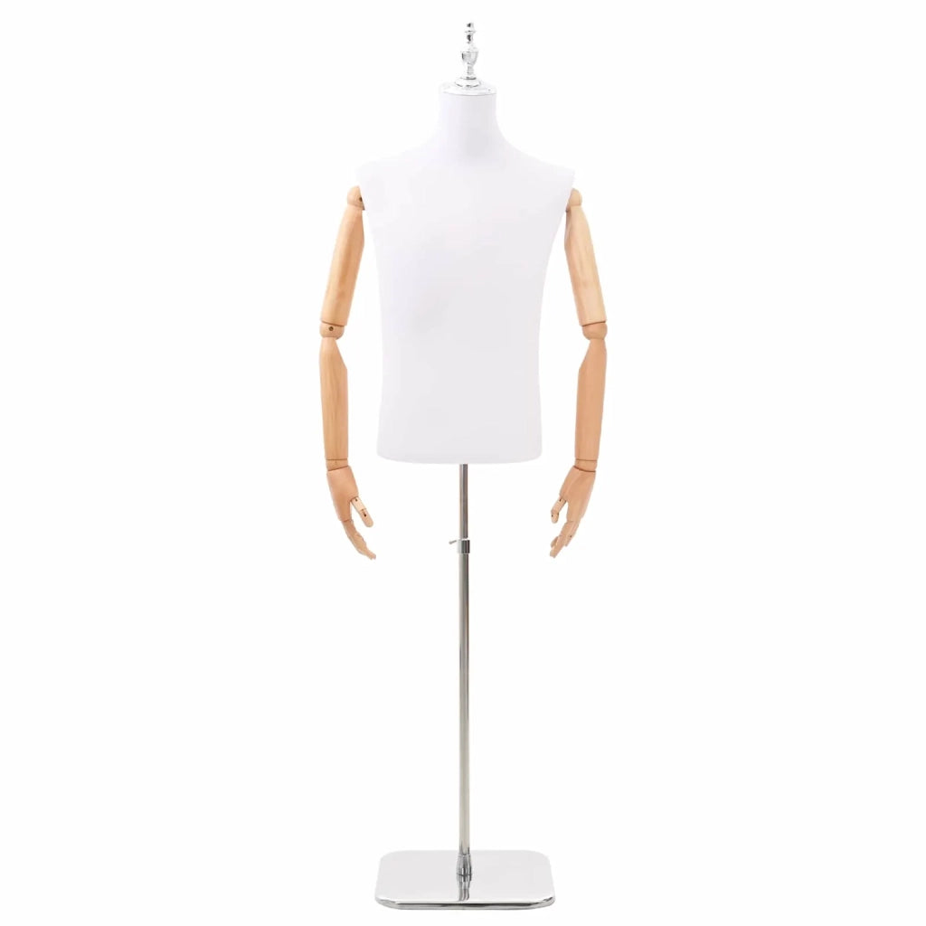 Manichino Regolabile 170-218 cm con Base Maschio PP Bianco 42041705