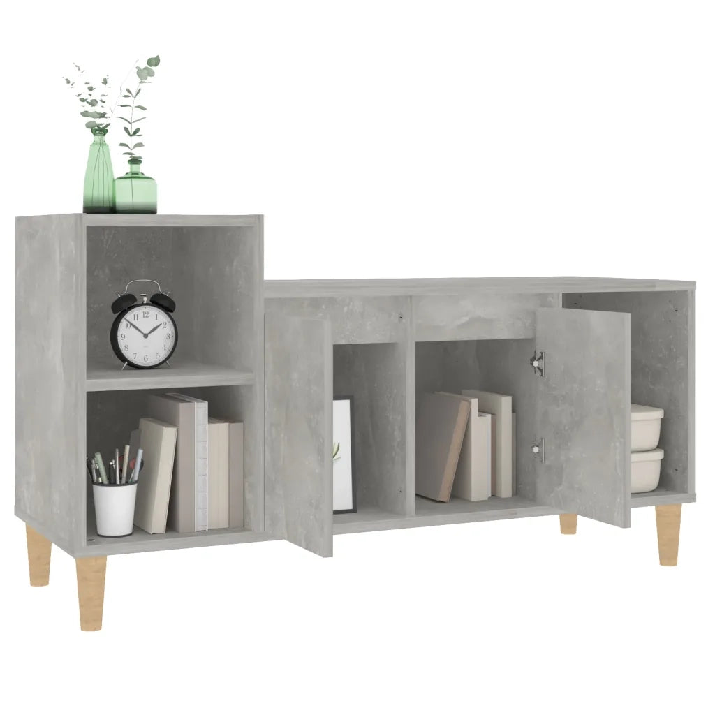 Mobile per TV Grigio Cemento 100x35x55 cm Legno Multistrato 821176