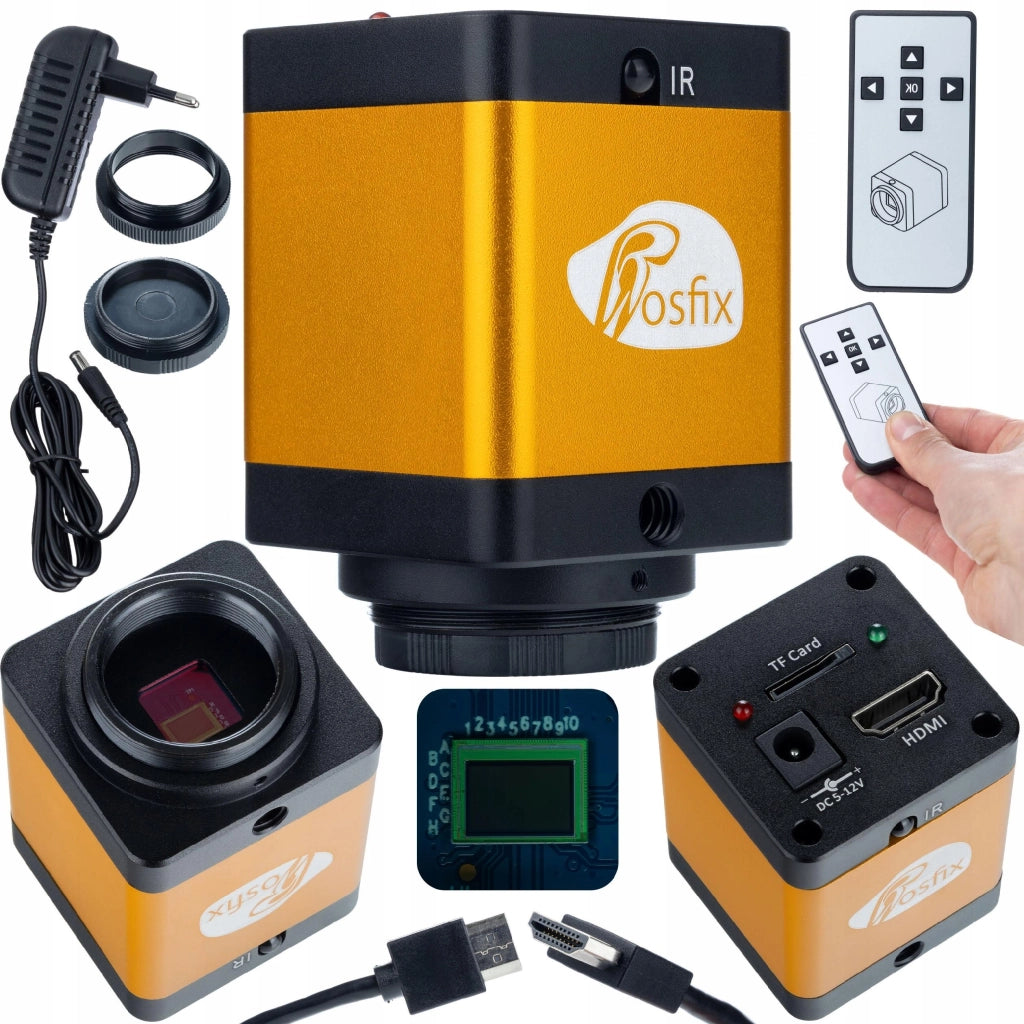 Set Braccio Regolabile per Microscopio Digitale ODM-180X + Piattaforma ODM-100X + Camera PEGASUS Pro KMPP-HDMI-TF 12MP