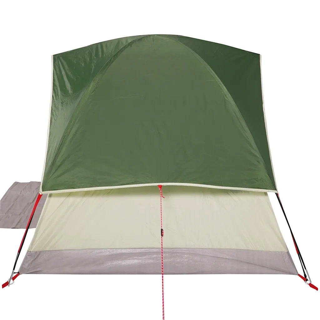 Tenda da Campeggio a Cupola per 4 Persone Verde Impermeabile