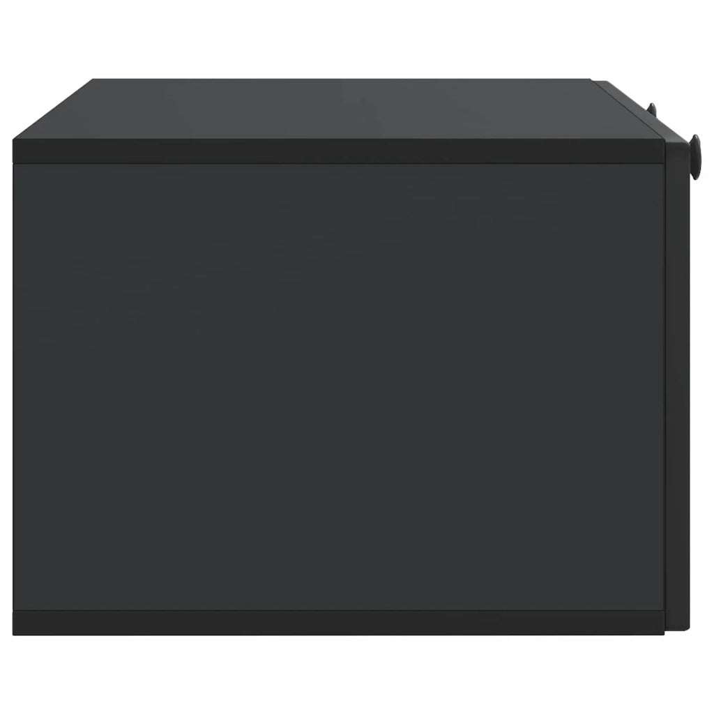 Mobile Porta TV da Muro-Credenza per TV sospesa Nero 78,5 x 41 x 30 cm 792193
