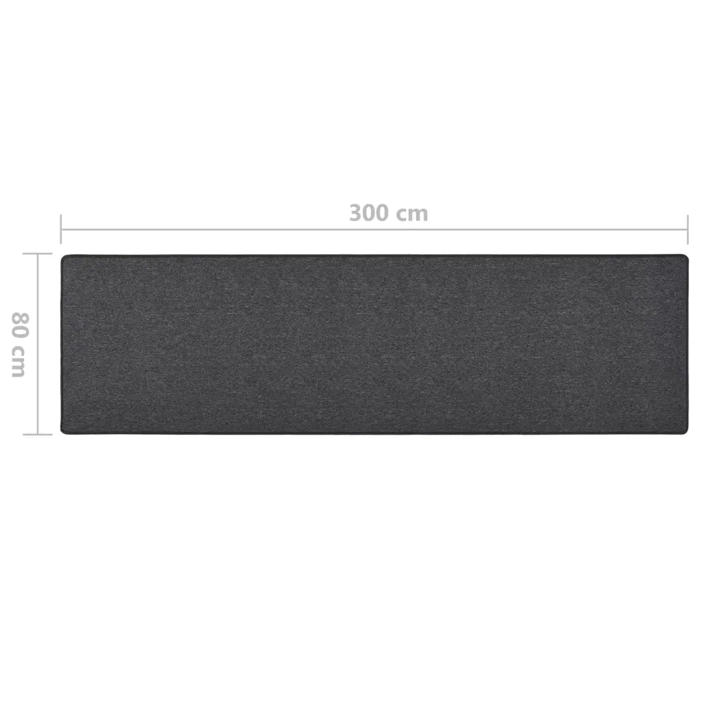 Tappeto Corsia Antracite 80x300 cm cod mxl 67473