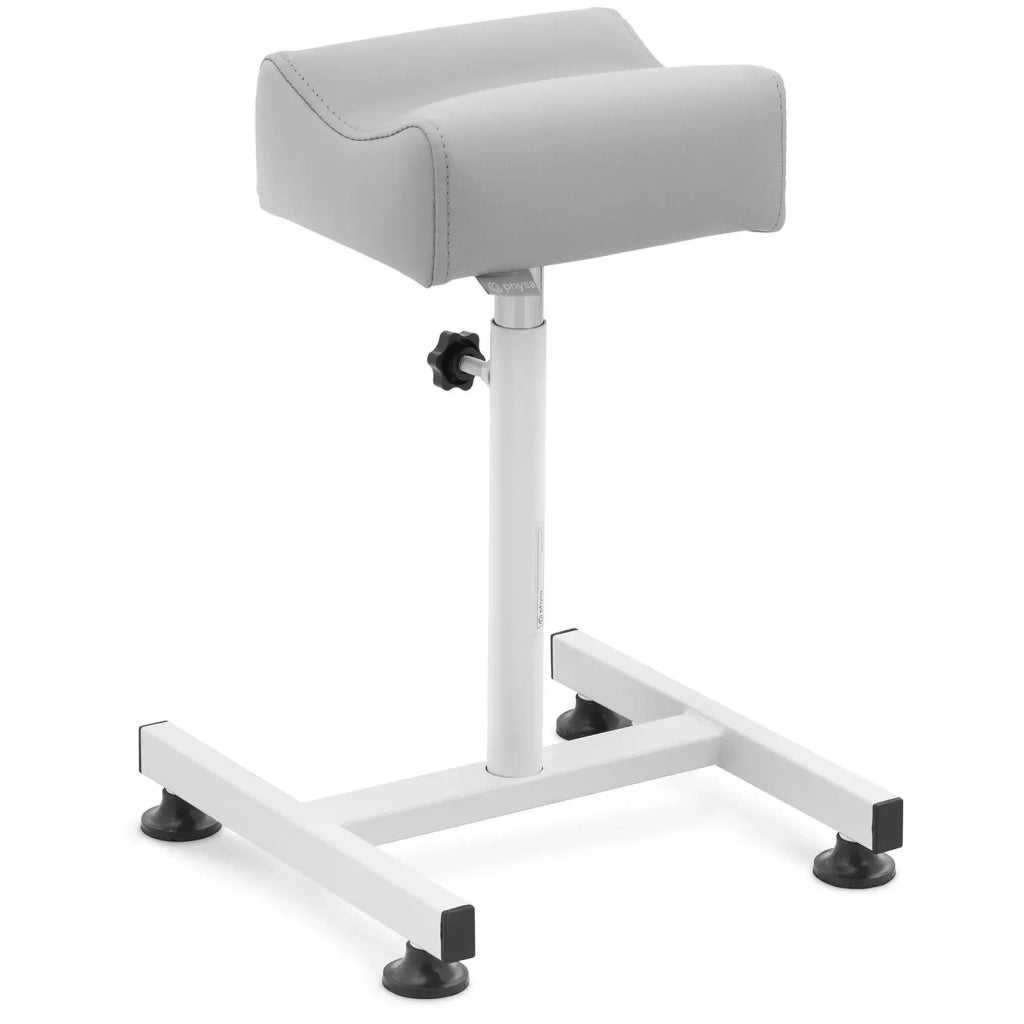 Sgabello per pedicure 24 x 22 cm PU schiuma di acciaio grigio 14_0010080