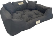Letto per cani e gatti con due cuscini | Impermeabile e lavabile | XXL 130 x 105 cm