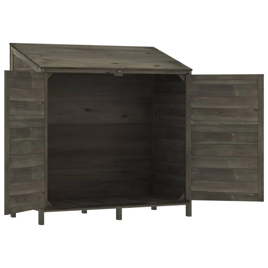 Casetta da giardino 102 x 52 x 112 cm in legno massello di abete antracite 02_0044040
