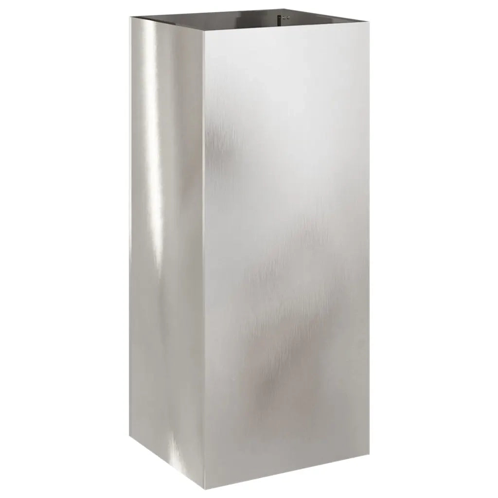 Fioriera Argento 32x29x75 cm in Acciaio Inox 841575