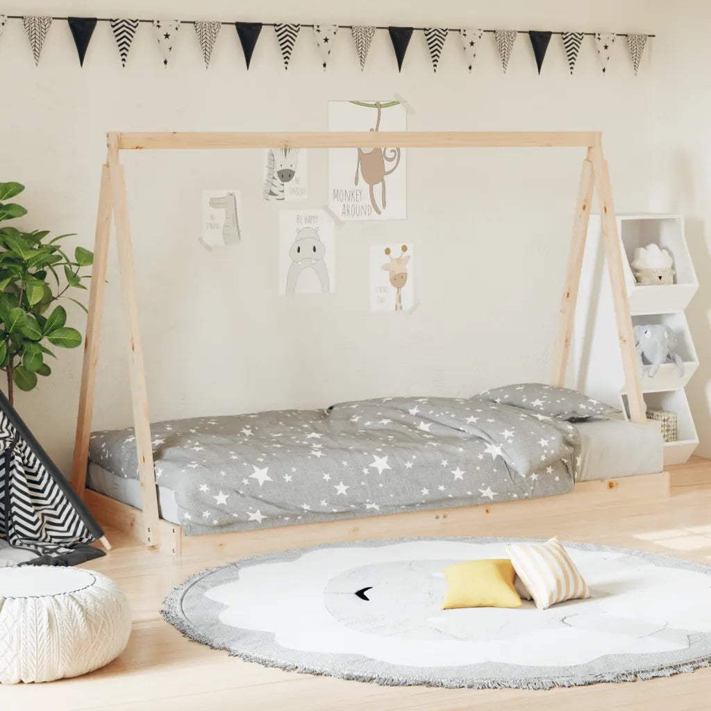 Giroletto per Bambini | Letto Infantile | Lettino 90x200 cm in Legno Massello di Pino