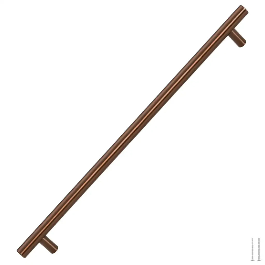 Poignées d'armoire 5 pcs bronze 480 mm acier inoxydable