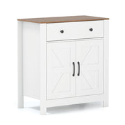 Credenza buffet mobile bar per caff¨¨ con cassetto madia in stile farmhouse, Credenza mobile da cucina per sala-Armadietti da bagno