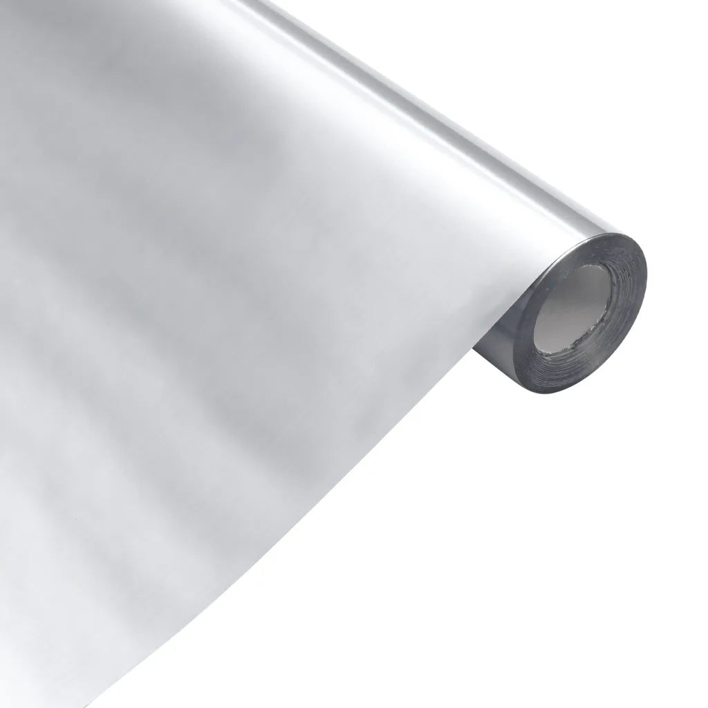 Adesivi per Mobili Autoadesivi Argento 90x500 cm in PET CFW6595200