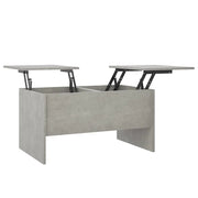 Tavolino salotto | Tavolino da caff¨¨ | Tavolino da Soggiorno Grigio Cemento 80x50x42,5 cm Legno Multistrato