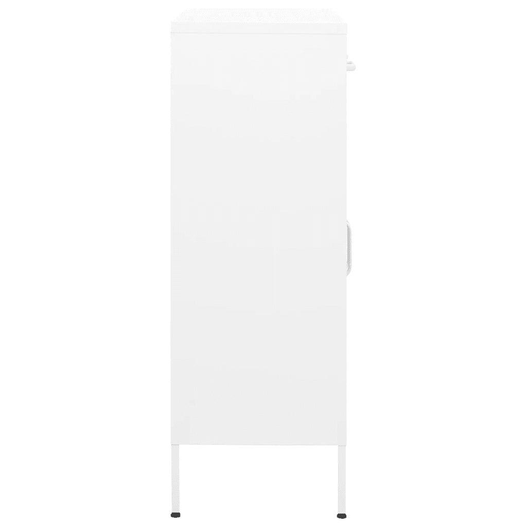 Armadietto Bianco 80x35x101,5 cm in Acciaio 336161