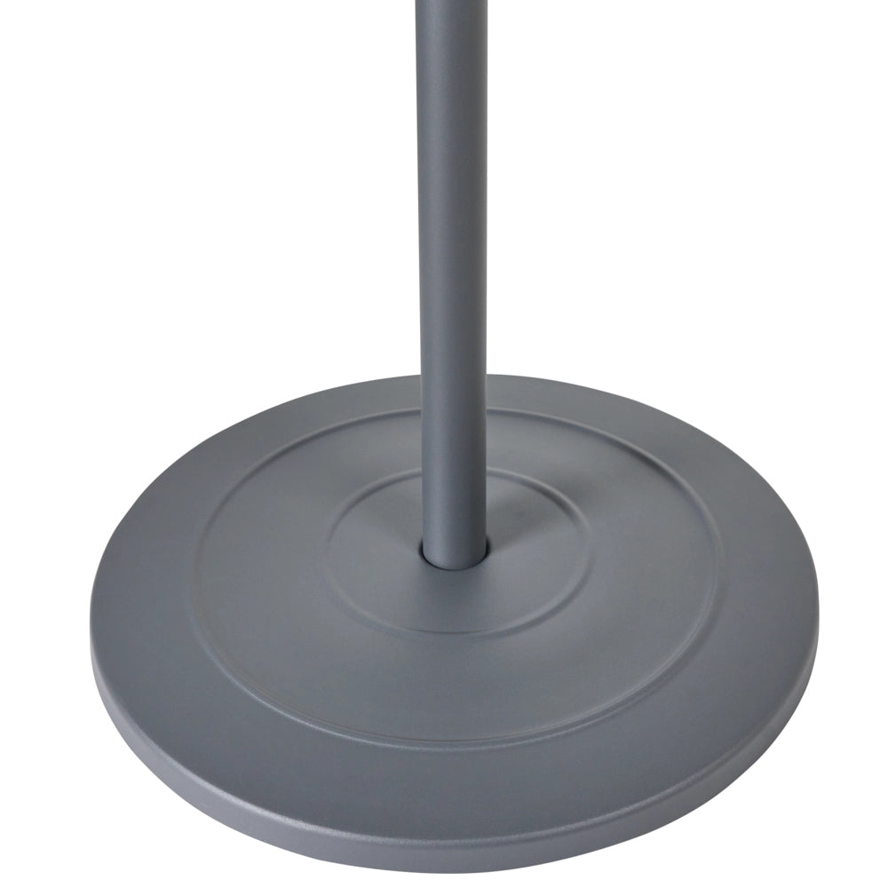 Riscaldatore elettrico per patio in acciaio grigio da 1500 W, indipendente, accessori da giardino