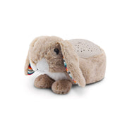 Coniglietto Proiettore Cielo Stellato 24x14x16 cm in Peluche Beige