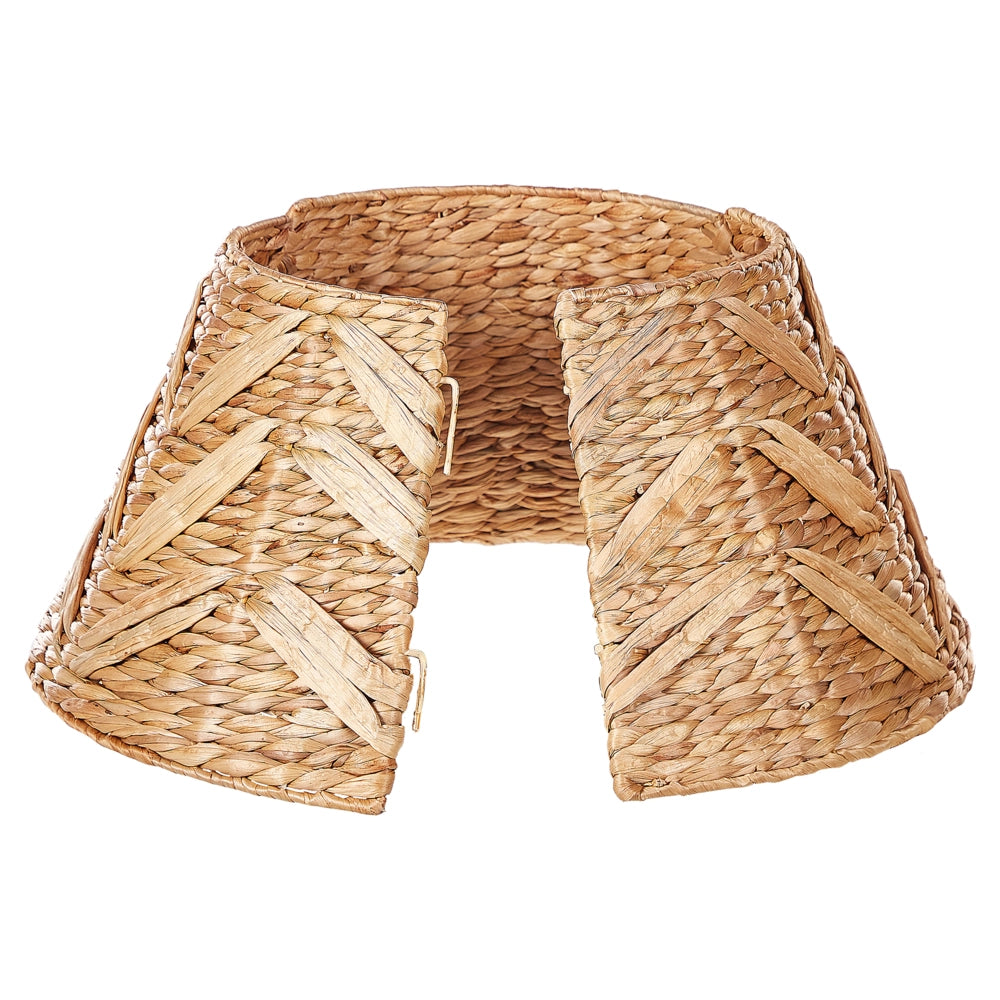 Copribase per Albero di Natale in giacinto d'acqua naturale rotondo ⌀ 50 cm stile Boho Accessori natalizi