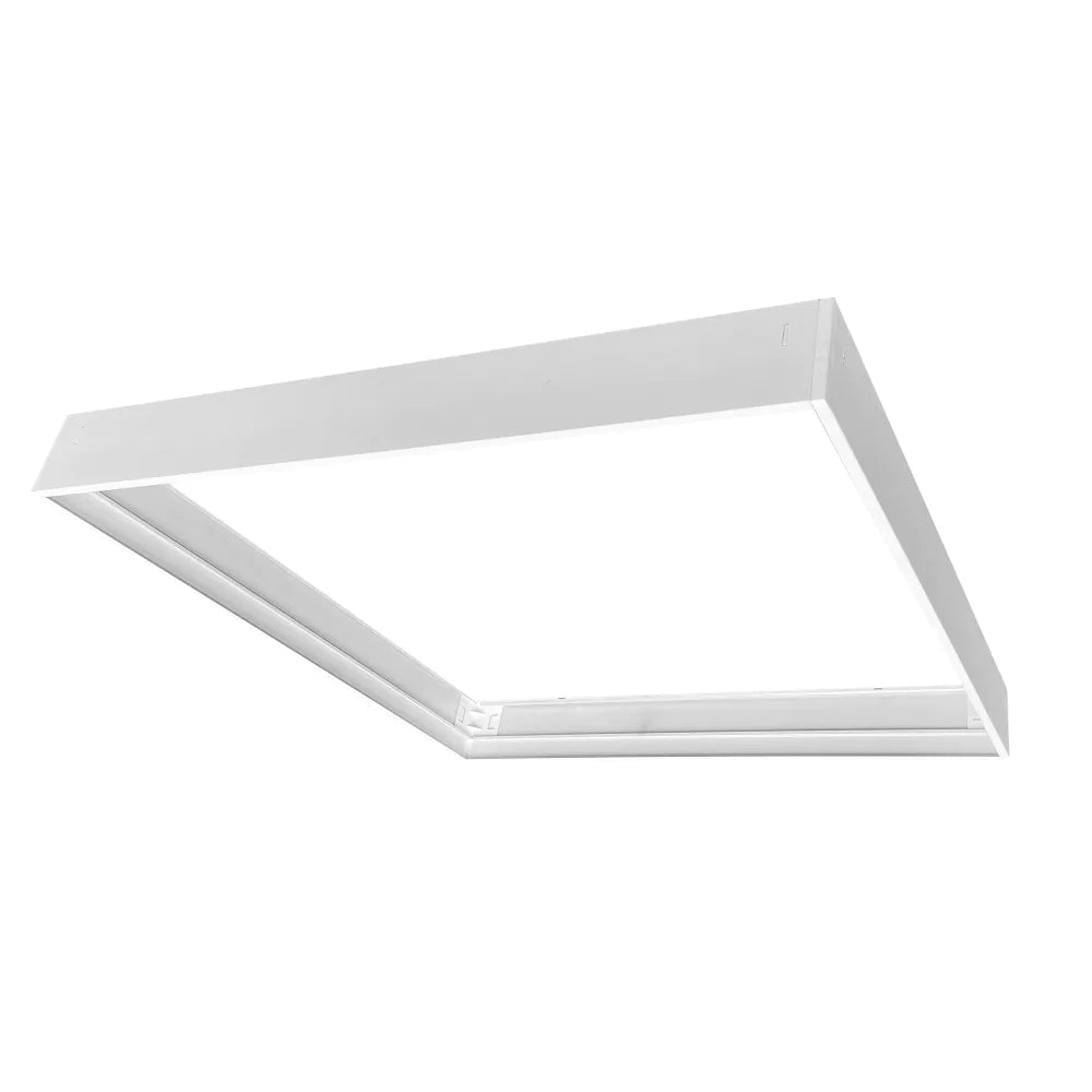 Cornice bianca a soffitto in alluminio per pannello LED 60x60