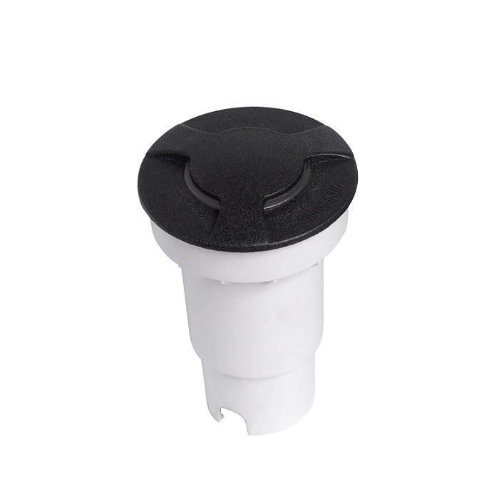 Fumagalli Ceci 90 3 L Faretto Segnapasso 6W Carrabile Calpestabile 3 Fasci Rotondo Incasso Nero Satinato GU10 CCT IP 67