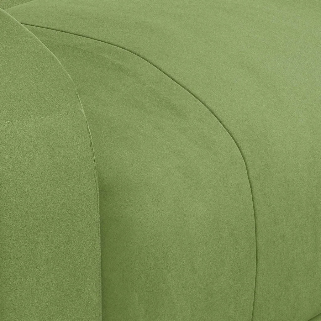 Divano Sedia-Poltrona Reclinabile Verde Chiaro in Velluto 710449