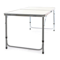 Toboli Tavolo da campeggio pieghevole 120x60x70cm altezza 54/61/70cm portatile e multiuso
