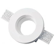 Trade Shop - Porta Faretto Fisso In Gesso Ad Incasso Per Lampade A Led Tondo A Scomparsa 8.5 -