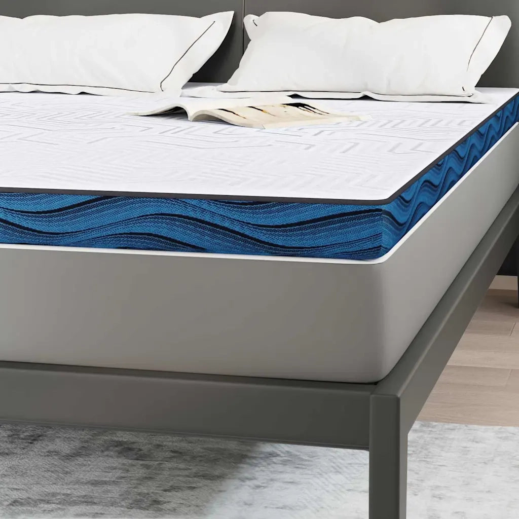 Topper per materasso Bianco 140 x 200 cm Tessuto Jacquard CFW2595769