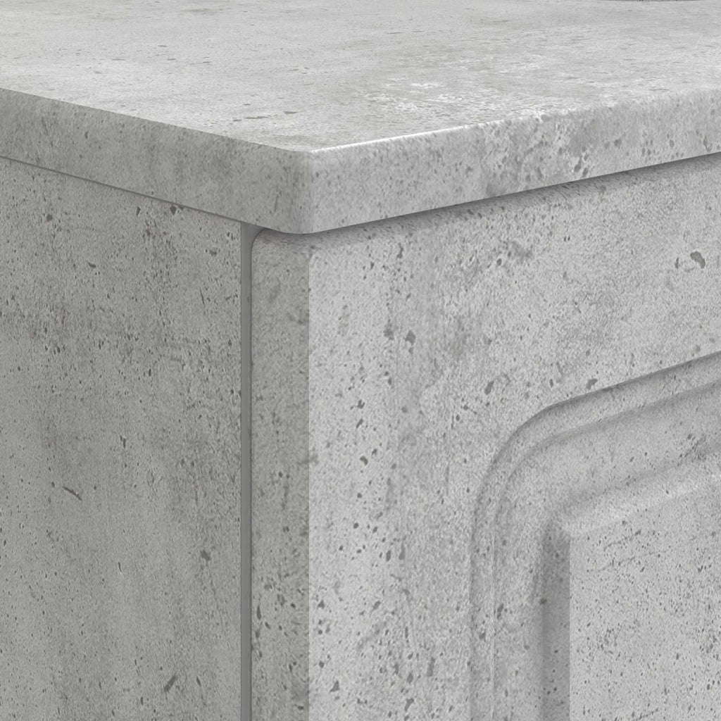 Armadio per Lavabo da Bagno UTRECHT Grigio Cemento 897678