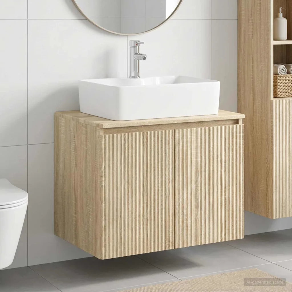 Set di mobili per il bagno Rovere Sonoma Legno ingegnerizzato 3404322