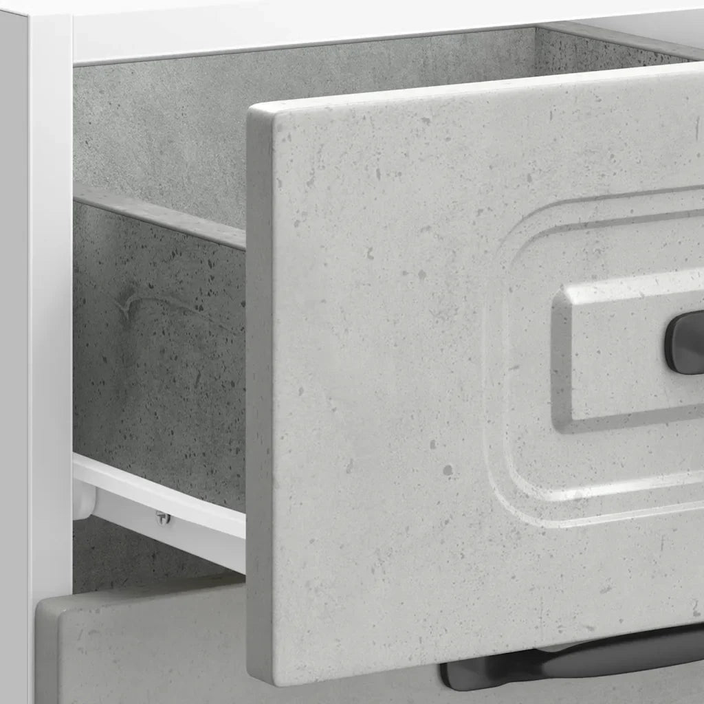 Mobile da cucina Kalmar pratico contenitore dimensioni 40 x 46 x 81,5 cm stile moderno legno composito grigio cemento 02_0050476