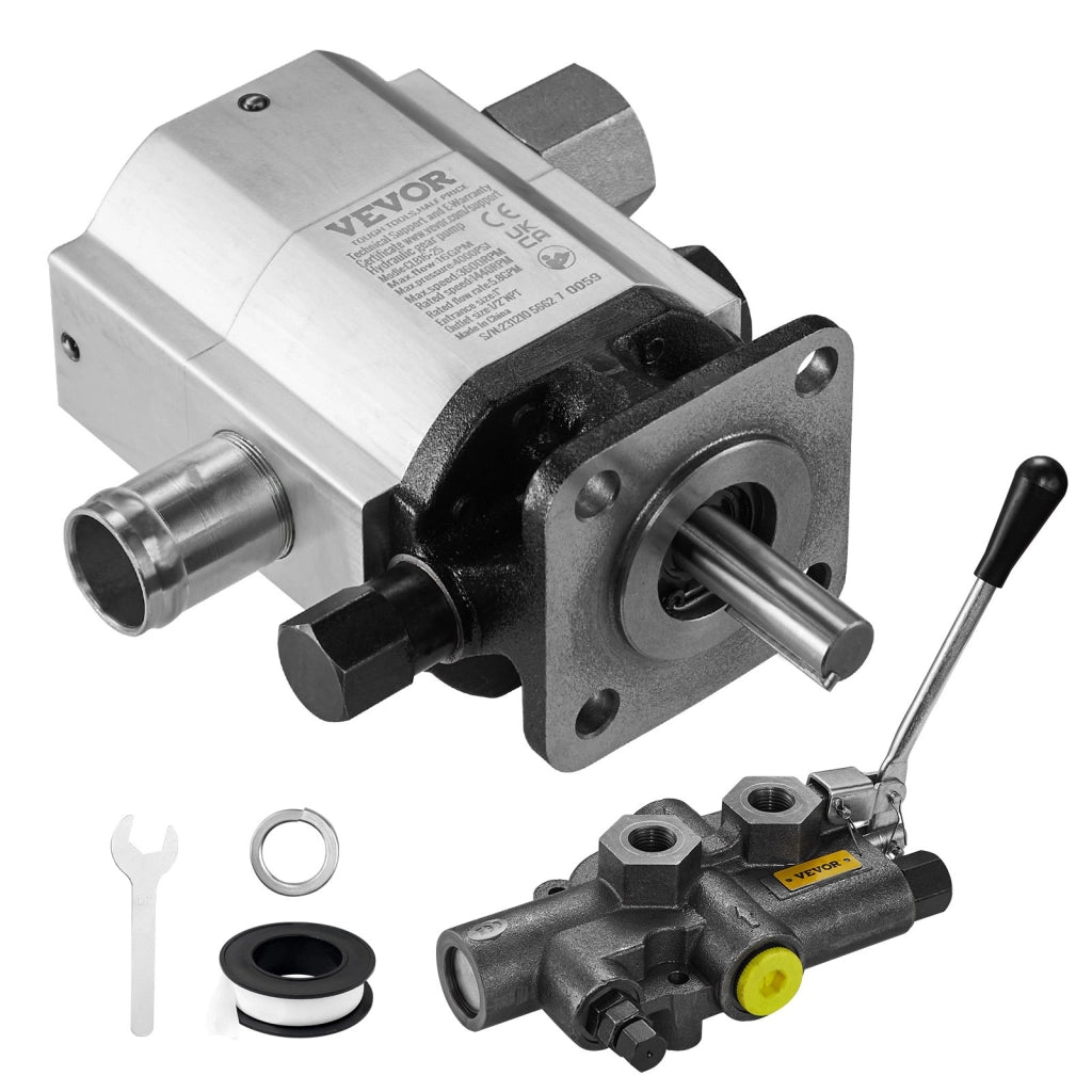 Kit Pompa Idraulica per Spaccalegna a Ingranaggi a 2 Stadi in Alluminio 60,6 L/min 4000 PSI 3600 Giri/min Robusta e Facile da Montare