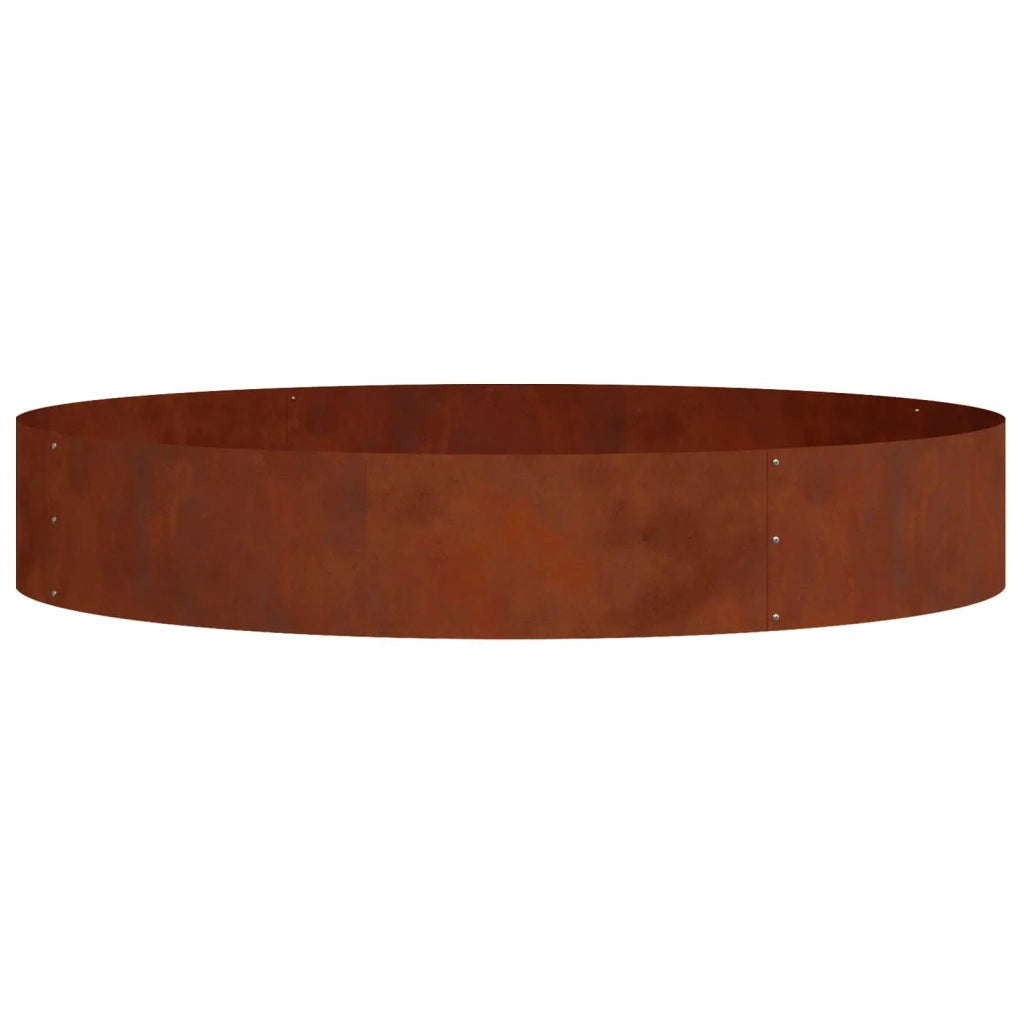 Anello per vaso 5 pz-Set di 5 Supporto per Vaso Marrone 120 x 120 x 20 cm Acciaio CorTen