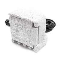 Presa multipla con timer, effetto pietra, Multipresa per esterno con 2 prese, protezione IP44