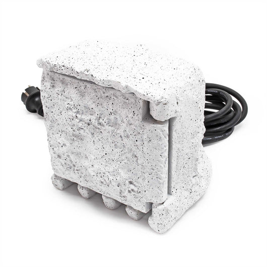 Presa multipla con timer, effetto pietra, Multipresa per esterno con 2 prese, protezione IP44