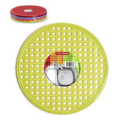 Trade Shop - Tappeto Tappetino Per Lavello In Plastica Tondo Cucina Rotondi Colorati 11875 -