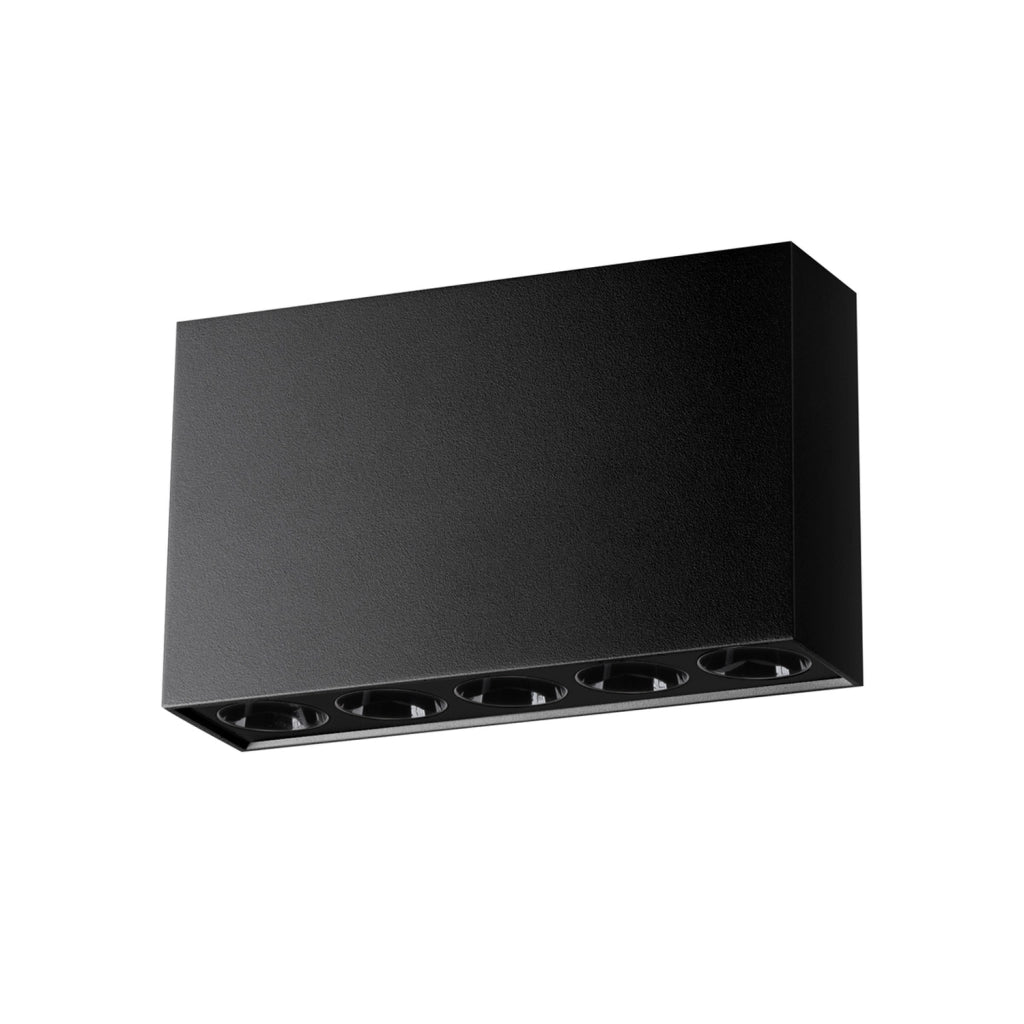 Spot soffitto rettangolare nero LED 11W 4000K Solana