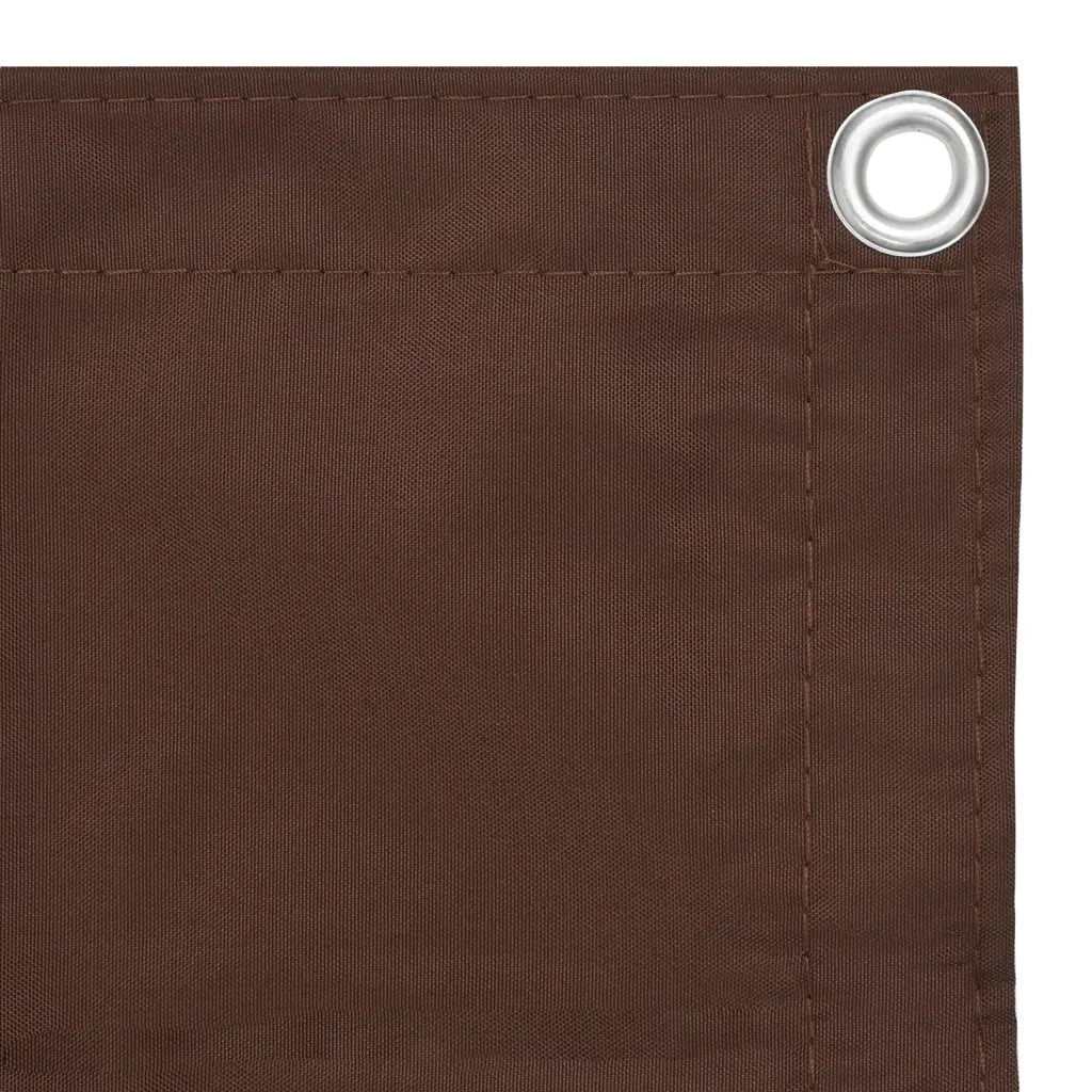 Schermo da balcone | Paravento da Balcone Marrone 120x300 cm in Tessuto Oxford