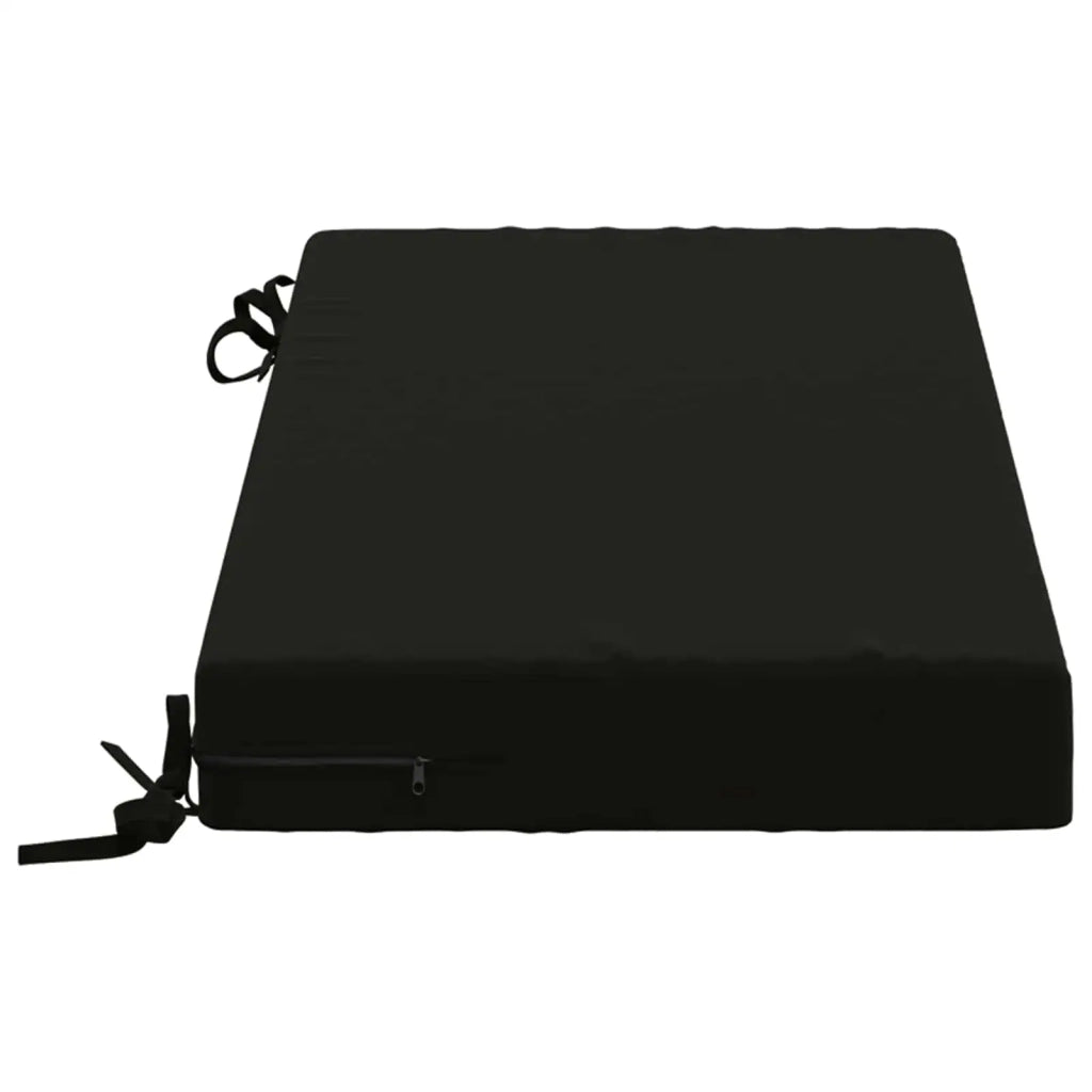 Cuscini per Panchina a 2 Pezzi SOEST 2 pz 100% Poliestere Nero 949517