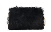 Borse Clutch in Faux Pelle per Donna - Tote con Fodera Fluffata e Schiena Scollata per Donna Inverno