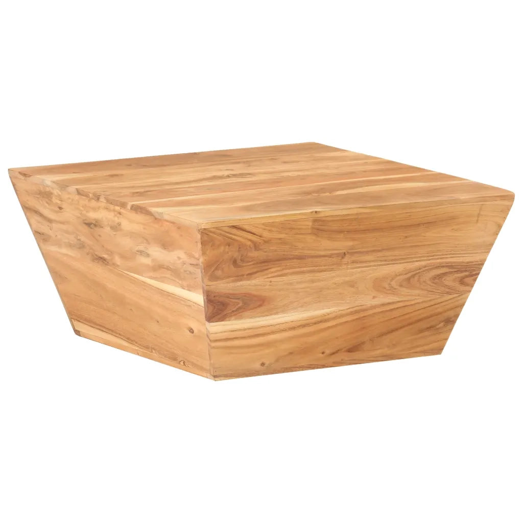 Tavolino Salotto a Forma di V 66x66x30 cm Legno Massello Acacia 320388